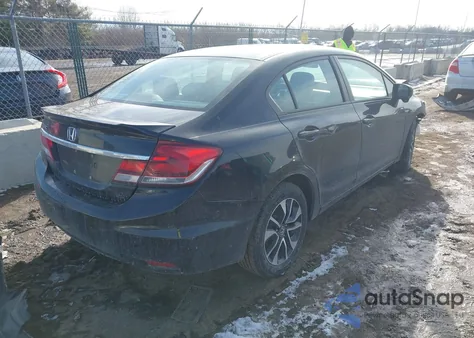 2014 Honda Civic Ex z USA, uszkodzony, nr VIN 19XFB2F86EE028641